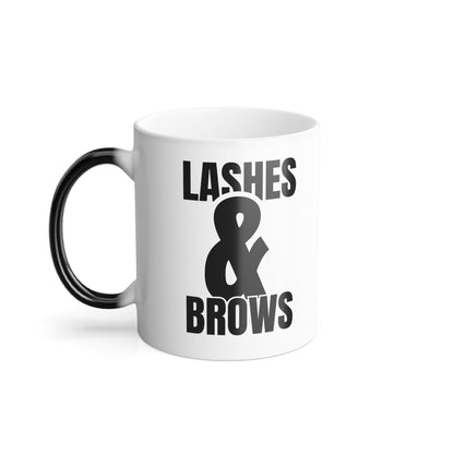 Lashes & Brows Color Morphing Mug, 11oz