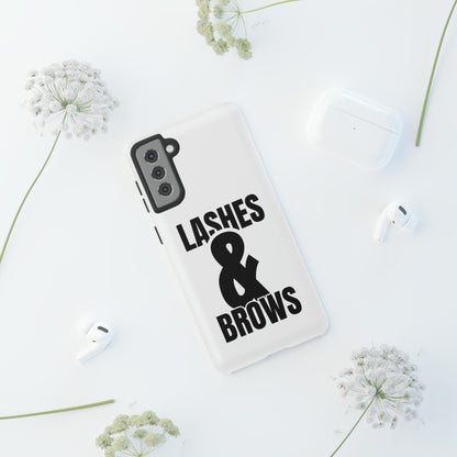 Lashes & Brow Phone Case, iPhone, Samsung, Tough Cases