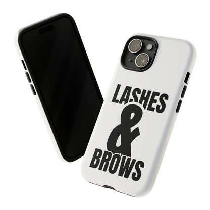 Lashes & Brow Phone Case, iPhone, Samsung, Tough Cases