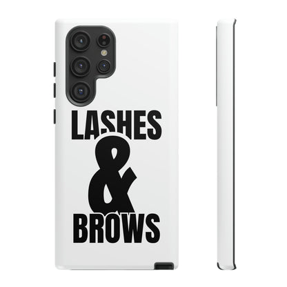 Lashes & Brow Phone Case, iPhone, Samsung, Tough Cases