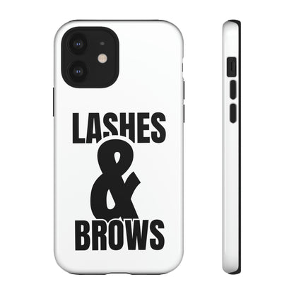 Lashes & Brow Phone Case, iPhone, Samsung, Tough Cases