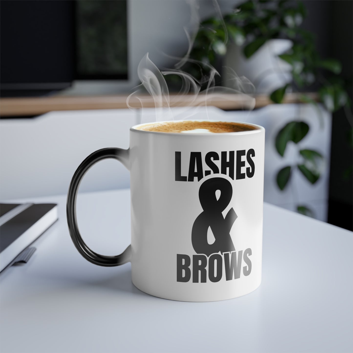 Lashes & Brows Color Morphing Mug, 11oz