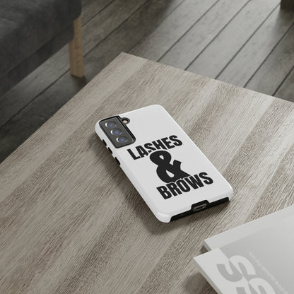 Lashes & Brow Phone Case, iPhone, Samsung, Tough Cases