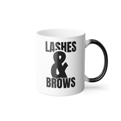 Lashes & Brows Color Morphing Mug, 11oz