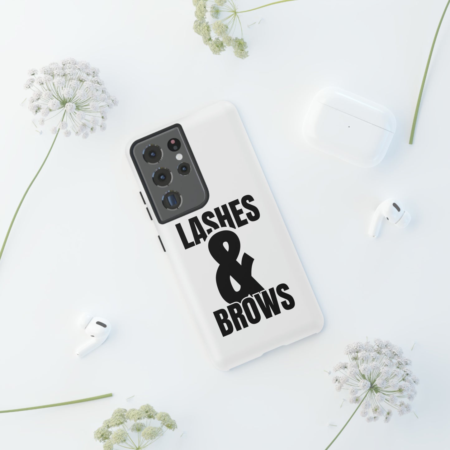 Lashes & Brow Phone Case, iPhone, Samsung, Tough Cases