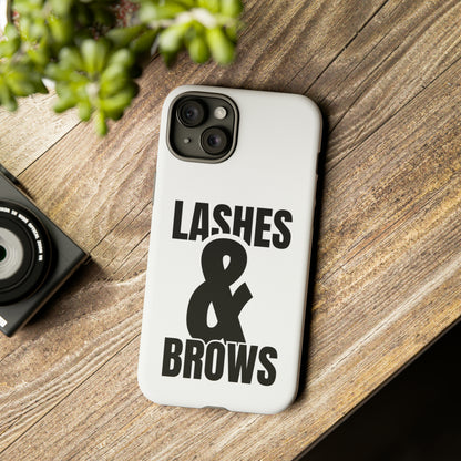 Lashes & Brow Phone Case, iPhone, Samsung, Tough Cases