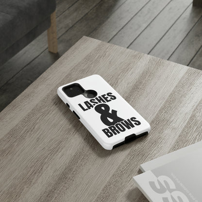 Lashes & Brow Phone Case, iPhone, Samsung, Tough Cases