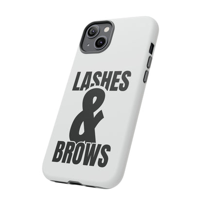 Lashes & Brow Phone Case, iPhone, Samsung, Tough Cases