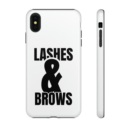 Lashes & Brow Phone Case, iPhone, Samsung, Tough Cases