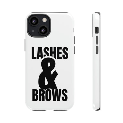 Lashes & Brow Phone Case, iPhone, Samsung, Tough Cases