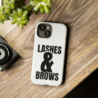 Lashes & Brow Phone Case, iPhone, Samsung, Tough Cases