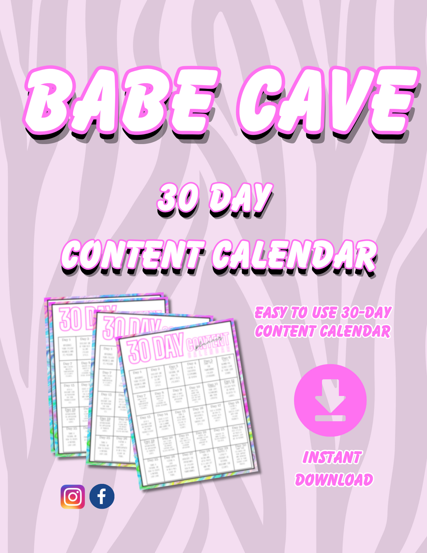 30 Day CONTENT CALENDAR